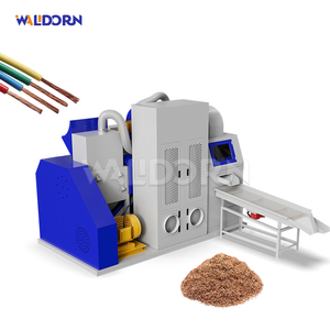 Machine de recyclage de câbles en alliage d'aluminium à grande capacité, motorisée, avec séparateur d'air et taux de tri élevé pour cuivre et plastique - Product Image 1