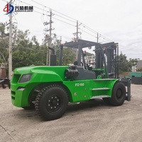 Chariot élévateur diesel FD160 de 16 tonnes, capacité de 16 000 kg, certifié CE, avec protection supérieure, idéal pour ports et zones industrielles – En promotion