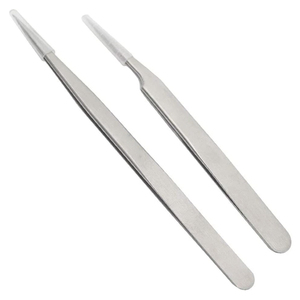 Pinces à cils professionnelles à pointes en fibre pour greffe de cils, pinces à nano-adhérence, pinces russes à 90 et 45 degrés pour extensions de cils - Product Image 4