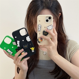 <span class=keywords><strong>Coque</strong></span> de téléphone <span class=keywords><strong>Kaws</strong></span> Sesame Street Hole DIY adaptée aux téléphones 14 Pro, 12, 13, <span class=keywords><strong>11</strong></span> en silicone souple - Product Image 3