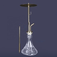 Nouvelle arrivée en alliage d'aluminium narguilé Shisha grande taille narguilé Chicha complet en alliage d'aluminium fumer narguilé accessoires