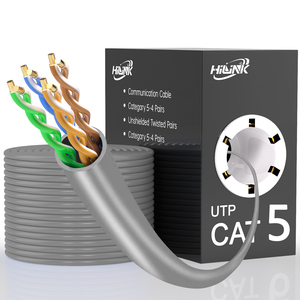 <span class=keywords><strong>สาย</strong></span>เคเบิลอีเธอร์เน็ต <span class=keywords><strong>CAT5e</strong></span> แบบ DOUBLE-UTP <span class=keywords><strong>ราคา</strong></span>โรงงาน ตัวนำ BC/CCA  หุ้มฉนวน PVC/LSZH ความยาว 100 ม. 305 ม. <span class=keywords><strong>สาย</strong></span>เคเบิลแลนสำหรับการสื่อสารเครือข่าย - Product Image 3