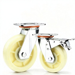 Roulettes industrielles universelles robustes de 4 à 8 pouces avec frein pivotant et roulement à billes pour chariots <span class=keywords><strong>CMCL</strong></span> - Product Image 4