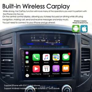 Autoradio AI 8 Go + 128 Go pour Mitsubishi Pajero 2009 V88 V80 V90 2006-2014 avec CarPlay, GPS, Navigation, Lecteur Multimédia Vidéo - Product Image 3