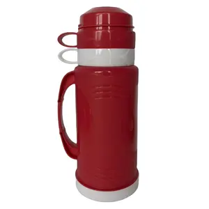 Große Kapazität 1,8 l heißer Verkauf Tee Kaffee Wasser Kunststoff Vakuum flaschen & Thermos flaschen mit zwei Tassen
