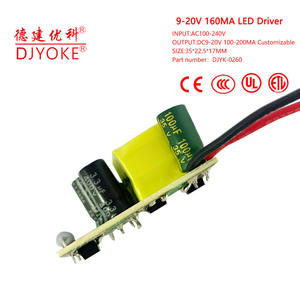 مصدر طاقة ليد حاصل على شهادة CE 3-7 * 160w DC 9-20V سائق ليد لأضواء الضوء والمصابيح في نقل الطاقة - Product Image 3