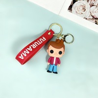 Nuevos regalos creativos Futurama 3D lindos llaveros de PVC bolsa de llave de coche accesorios colgantes llavero de dibujos animados de plástico