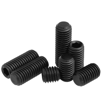 Vis de réglage Allen à six pans creux en acier allié M16 12.9 45H oxyde noir avec système de mesure métrique à pointe plate