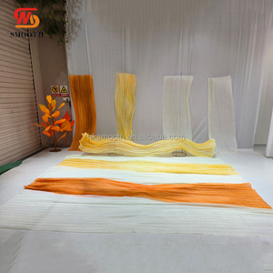SMOOTH - Instalación de arte textil de seda con cinta de papel gigante hecha a mano para decoración de fondo de bodas - Product Image 3
