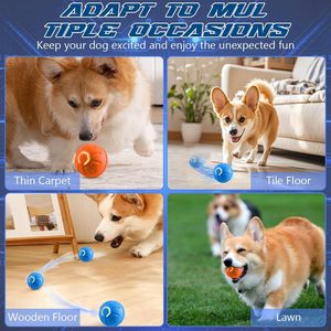 Nouvelle balle interactive intelligente pour chien 2025 : jouet automatique vibrant et roulant pour chien - Product Image 2