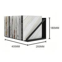 Présentoir vertical en métal pour carreaux de comptoir, échantillons de céramique et pierre, idéal pour les salles d'exposition – Vente directe usine