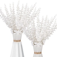 KEWEI 528 plastique artificiel Eucalyptus feuilles couleur or Eucalyptus centre de table de mariage