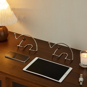Nuovo Supporto Creativo per Telefono e Tablet da Scrivania in Acciaio Inossidabile a Forma di Elefante, Strumento per il Relax e il Visionamento di Serie TV, All'ingrosso - Product Image 3