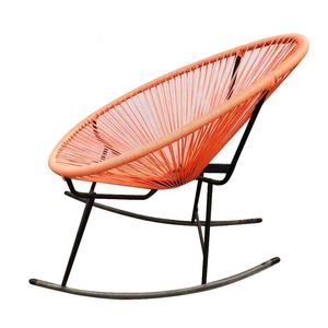 Silla de cuerda de caña de ratán para exteriores, muebles de exterior en forma de huevo, silla de aluminio de ratán - Product Image 3