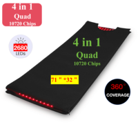 AQSHE Couverture de Thérapie par Lumière Rouge 4 en 1 à Double Longueur d'Onde 2680 LED 10740, Pod Corporel Complet pour Thérapie par Lumière Rouge et Infrarouge Proche 4 en 1