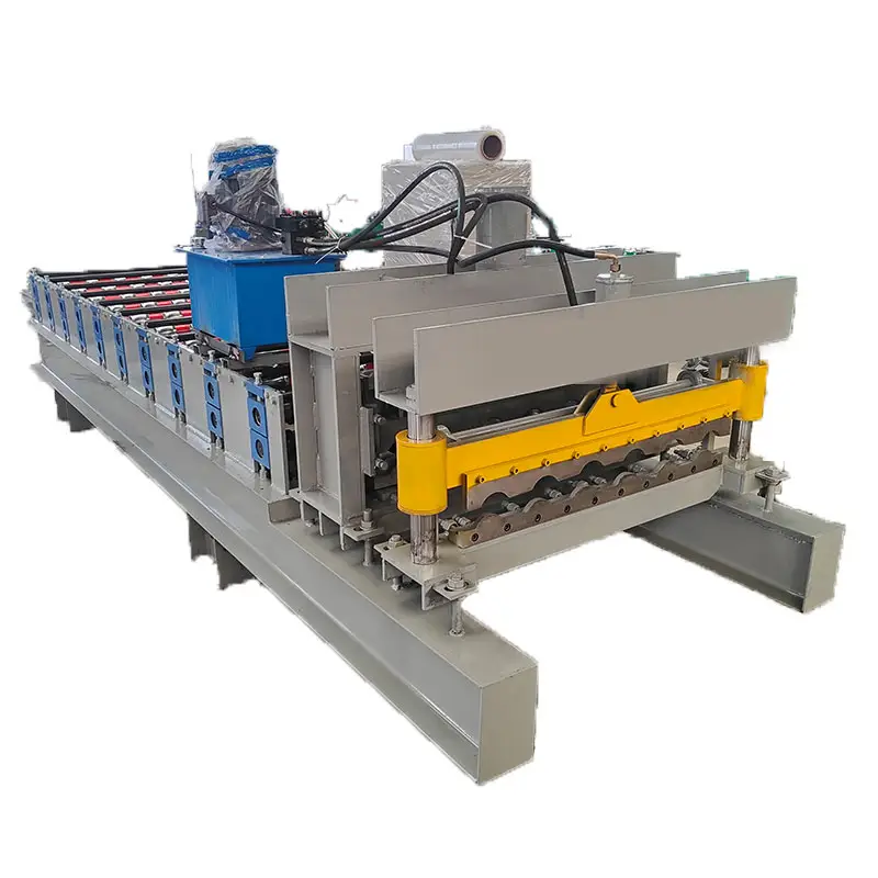 Tile Making Machinery Metal Steel Sheet Roll Roofing Floor Tile Press Glazed Corrugated Galvanized Ceramic Forming Machine