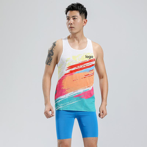 Men's Sport Sexy Tight-Fitting Ribbed Vest Custom <b>Logo</b> Fashionable Solid Color Sleeveless Shaping Knitted Weaving - Product Image 1