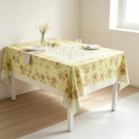 Nappe en PEVA à motifs floraux jaunes, prix d'usine, vente chaude, écologique, durable, certifiée Oeko-Tex 100
