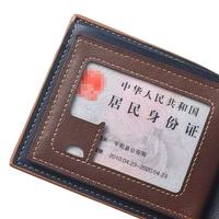 Portefeuille unisexe de luxe en cuir véritable, fermeture pliante, logo personnalisé, fonction antivol, motif pierre, marque privée, polyester