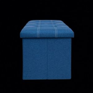Modern Stool Living Room Furniture <b>Storage</b> Box Fabric Stainless Steel Bamboo Highest Quality Sample Available Stools Counter - Product Image 2