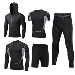 <span class=keywords><strong>Ensemble</strong></span> de Fitness Vente en Gros, Vêtements de <span class=keywords><strong>Sport</strong></span> pour Hommes, Collants, Soutien-Gorge de <span class=keywords><strong>Sport</strong></span> et <span class=keywords><strong>Legging</strong></span>, Chemises de Compression - Product Image 4