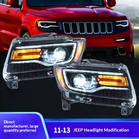 Vland pour Grand Cherokee 11-13 – Phares LED modifiés avec clignotants séquentiels – 12V – Stock local US/EU/AU