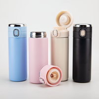 Vente en gros de thermos en acier inoxydable de 500 ml avec affichage de la température LED, bouteille d'eau intelligente avec couvercle à ressort