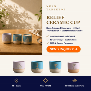 Tasse en <span class=keywords><strong>poterie</strong></span> rustique à dégradé de couleurs, 220 ml, pour le thé et le café, idéale pour une consommation quotidienne et un service de café haut de gamme - Product Image 6