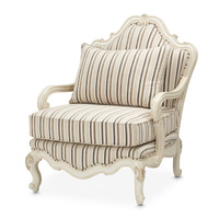 Fauteuil bas à dossier bas en bois sculpté de style français de luxe de conception américaine Salon Fauteuil Berger