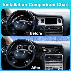 Instrumententafel für Q7 2005-2015 Autoradio mit GPS-Stereo-Navigation Android Carplay Entertainment <span class=keywords><strong>DVD</strong></span>-Player - Product Image 4