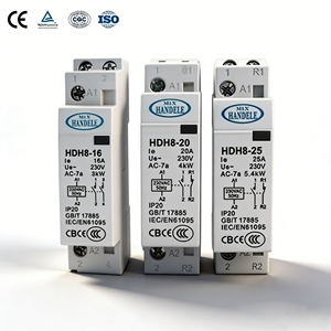Achetez le contacteur modulaire HANDELE HDH8-16~25 2NO 2P 16A-25A 220/240V AC à montage sur rail DIN monophasé à prix réduit - Product Image 1