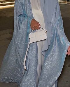Fabricant d'Abaya Abaya personnalisée à paillettes brillantes pour femmes musulmanes - Product Image 2