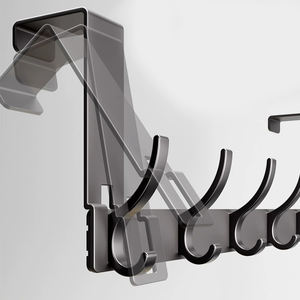 לא מכנס מעל דלת מעיל מעל דלת מגבת הדלת עם 6 ווים לתליית מעילים - Product Image 3