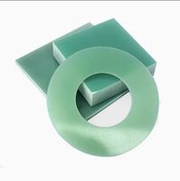 Lámina Verde Laminada de Tela de Vidrio Epoxi FR4 G10, Personalizable, Clasificación Térmica B 130C, 1kV-35kV, Resistencia a la Tracción 343 MPa