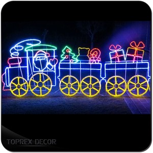 2D lớn ngoài trời giáng sinh dẫn chuỗi đèn hoạt hình dây đèn hiển thị cho kỳ nghỉ thời gian làng 220V nguồn ánh sáng - Product Image 2