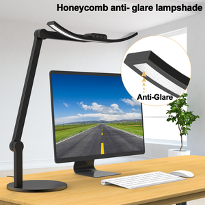 Lampe de bureau à bras articulé incurvé, design 2026, la plus récente, lampe de chevet, lampe de bureau d'architecte de 45 cm de long avec base - Product Image 5