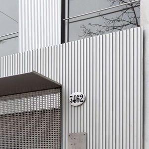 Échantillon gratuit de panneau ondulé profilé en aluminium anodisé, couleur personnalisée, revêtement décoratif en aluminium pour façade extérieure - Product Image 1