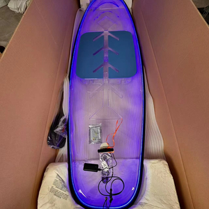 Nueva Tabla de SUP <span class=keywords><strong>Transparente</strong></span> Brillante con Aletas, Correas para Remo, Remo Estándar, Tabla de PC de Cristal para <span class=keywords><strong>Surf</strong></span> y Remo - Product Image 1