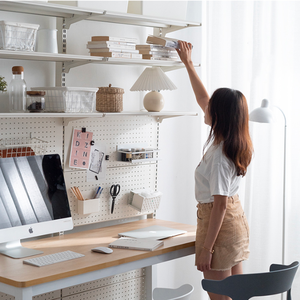 <span class=keywords><strong>Escritorio</strong></span> para Computadora AILICHEN con Estantería Combinada, Mueble <span class=keywords><strong>Integrado</strong></span> para Dormitorio de Apartamento Pequeño - Product Image 3