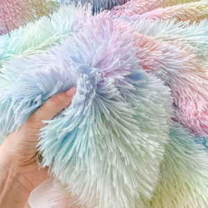 Jeté <span class=keywords><strong>de</strong></span> luxe en peluche moelleuse arc-en-ciel tie-dye 100% polyester, jeté chaud et doux pour <span class=keywords><strong>toutes</strong></span> <span class=keywords><strong>les</strong></span> saisons, durable pour la maison, l'hôtel, le salon - Product Image 6