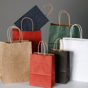 Color Small <b>Paper</b> Gift Bags with Handles Medium Kraft <b>Paper</b> Party Favor Bags Bulk for Kids Birthday Baby Shower Crafts Wedding - Product Image 1