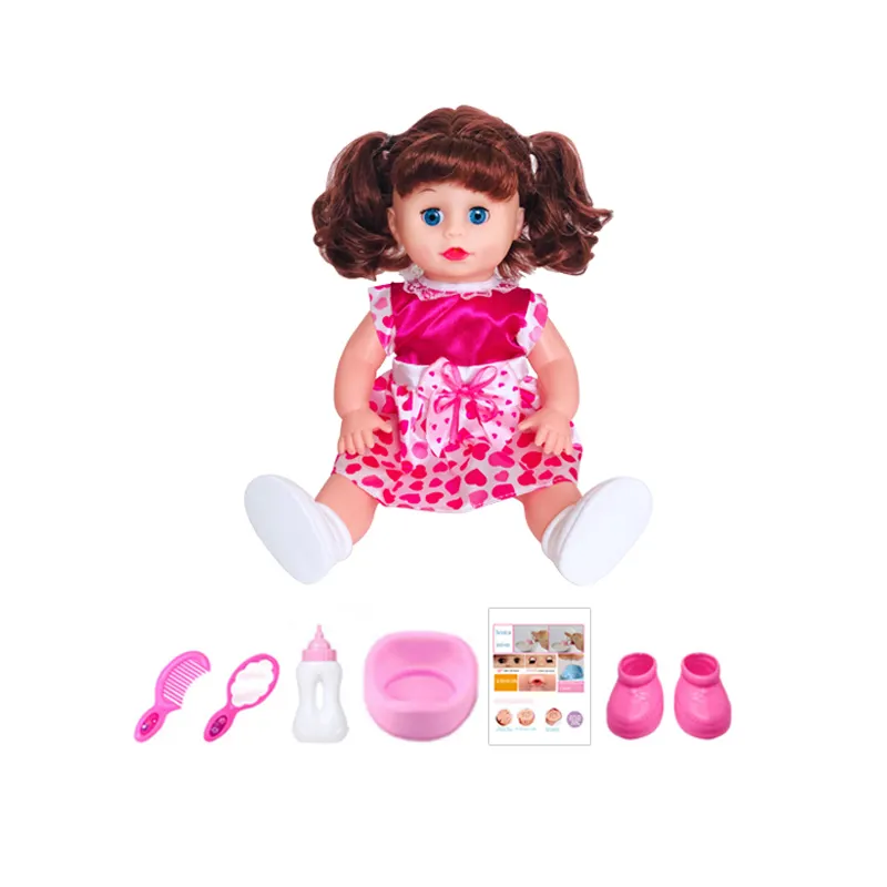 14 इंच vinyl पूर्ण शरीर सिलिकॉन बच्ची गुड़िया सस्ते कीमत भारत में लड़की