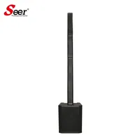Sistema de Conferencia Lineal de Rango Completo Seer Audio, Altavoces de Columna Profesionales de 2 Vías, Gabinete de Aluminio, 400W RMS, Uso Comercial y Doméstico