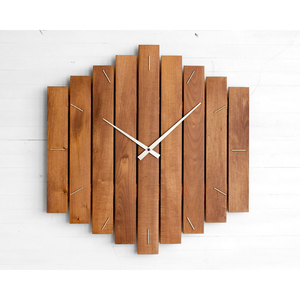 Reloj de Pared de Madera Geométrico - Product Image 1