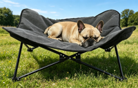 Individuell Bedrucktes Erhöhtes Hundebett Wasserdichtes Faltbares Outdoor-Haustierbett für Hunde und Katzen