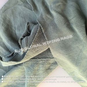 Trapos de felpa de 25 kg y 10 kg, paños de limpieza de sudadera, trapos 100% algodón, trapos industriales cortados para limpieza industrial, trapos para limpieza de aceite. - Product Image 4
