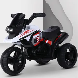 Motocicleta eléctrica de tres ruedas para niños, juguete que funciona con batería, tamaño mini, a la venta, precio barato de fábrica