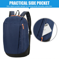 Mini sac à dos de sport 10L, sac de fitness léger et durable, sac à dos décontracté, imperméable, en Oxford, logo personnalisé OEM ODM