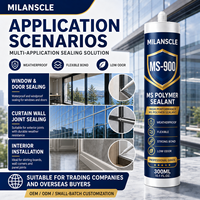 MILANSCLE Sealant Polimer MS Berkinerja Tinggi 300ML Daya Rekat Kuat Tahan Cuaca OEM ODM untuk Konstruksi & Dekorasi Interior