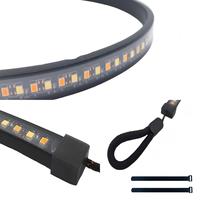 Lampe de camping LED portable étanche IP66, double couleur, flexible, à intensité variable, USB 5V pour usage extérieur
